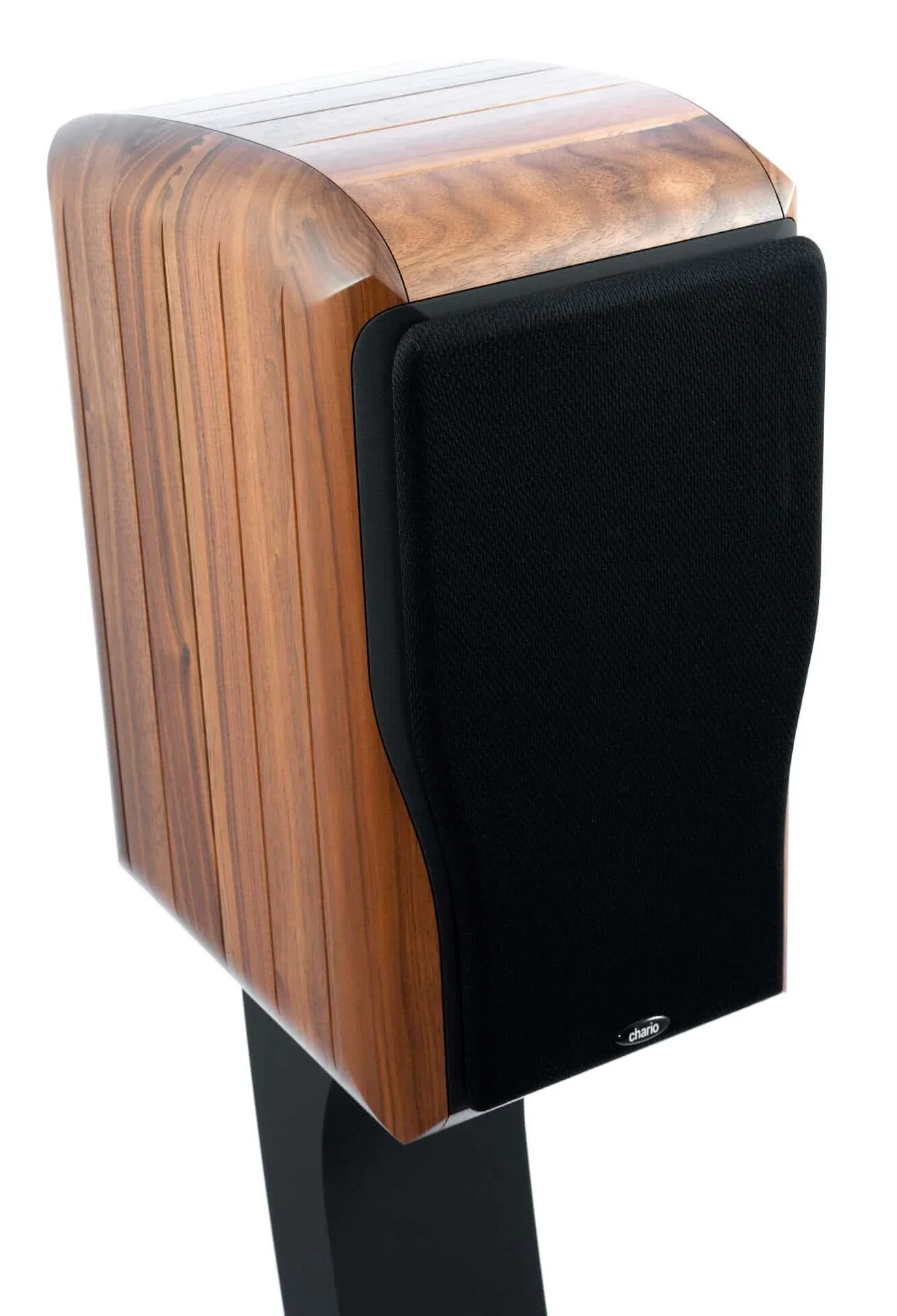 Chario Bookshelf Speakers Sonnet Walnut with Stands - Image 4