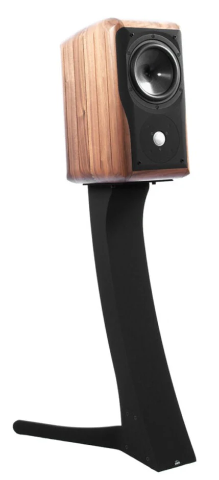 Chario Bookshelf Speakers Sonnet Walnut with Stands - Image 5