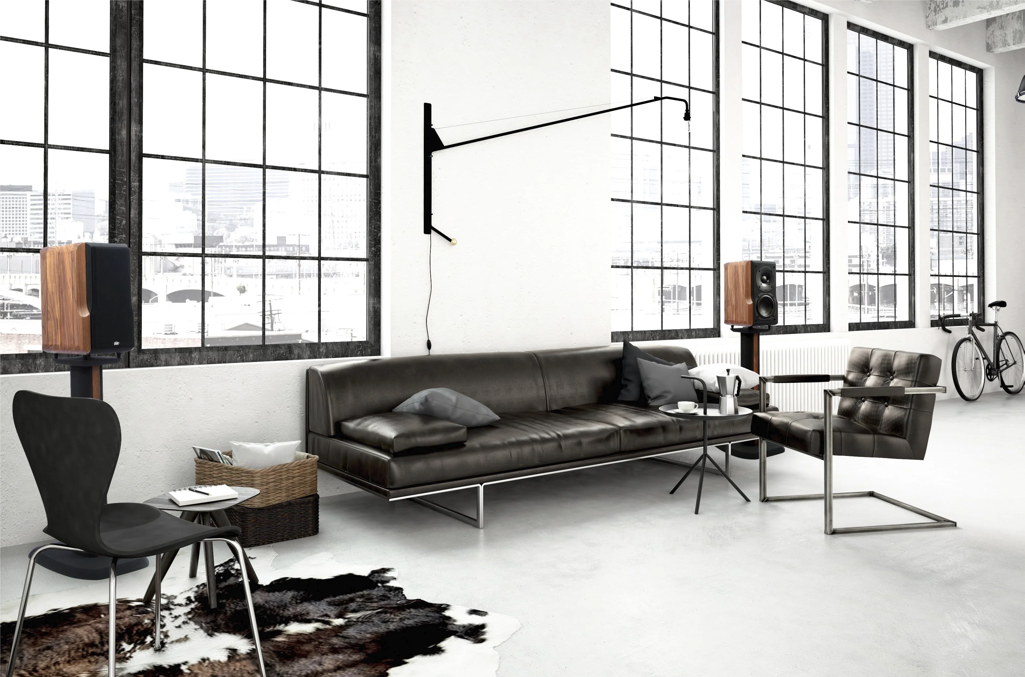 Chario Bookshelf Speakers Delphinus II Walnut - Image 3