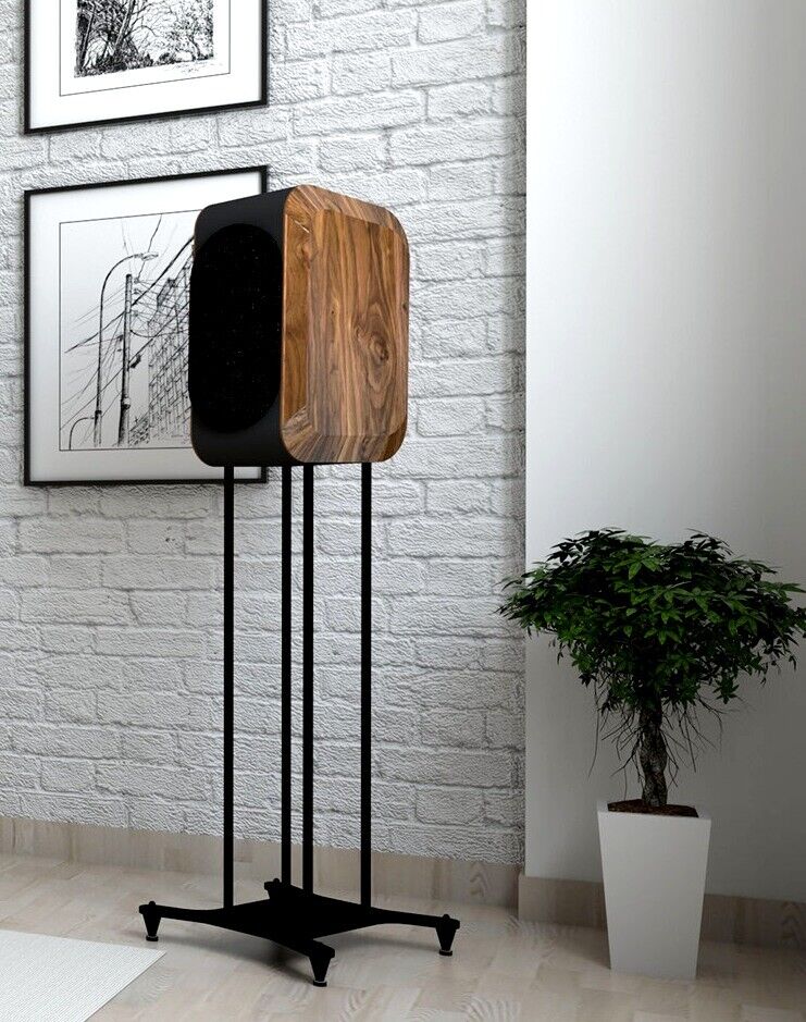 Chario Bookshelf Speakers Nobile Walnut - Image 4