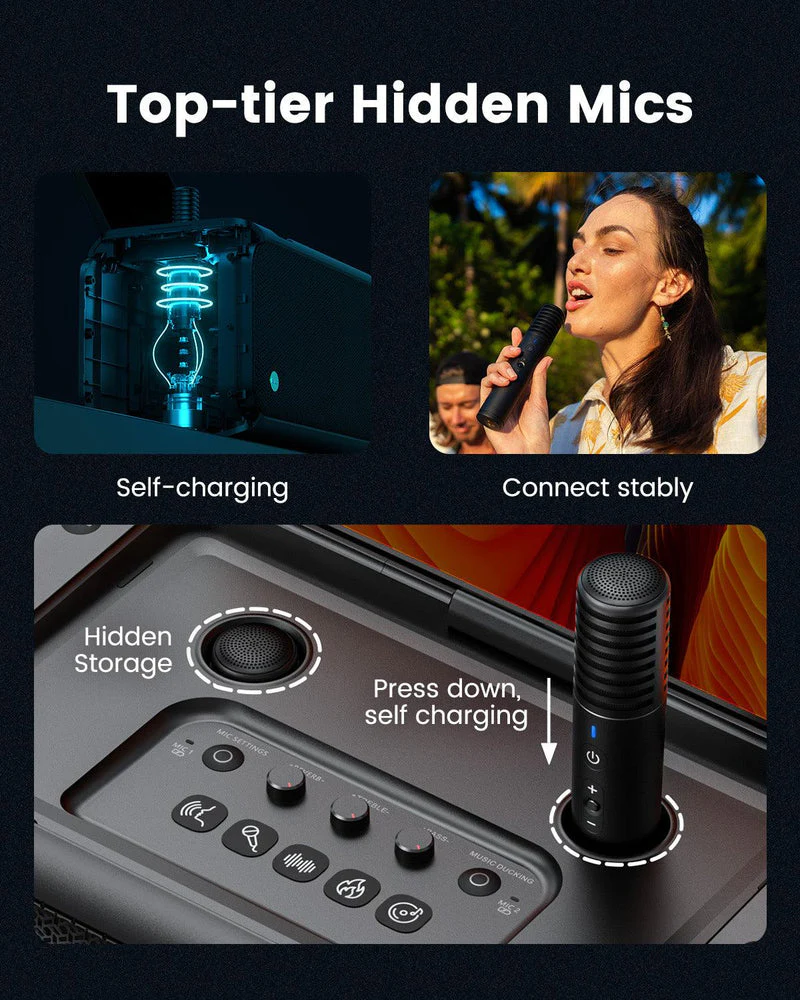 Ikarao Break X1 Premium Portable Wireless Karaoke Machine - Image 3