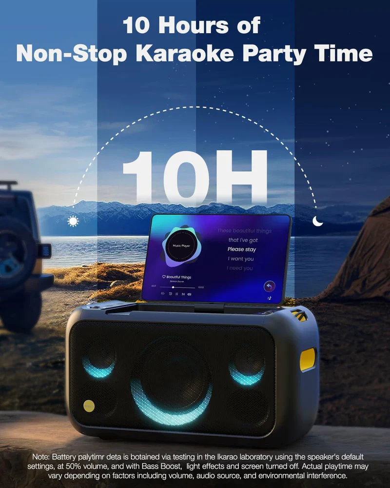 Ikarao Break X1 Premium Portable Wireless Karaoke Machine - Image 4