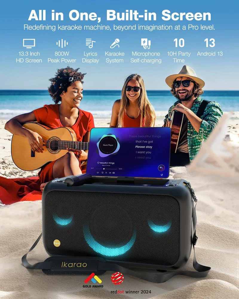 Ikarao Break X1 Premium Portable Wireless Karaoke Machine - Image 9