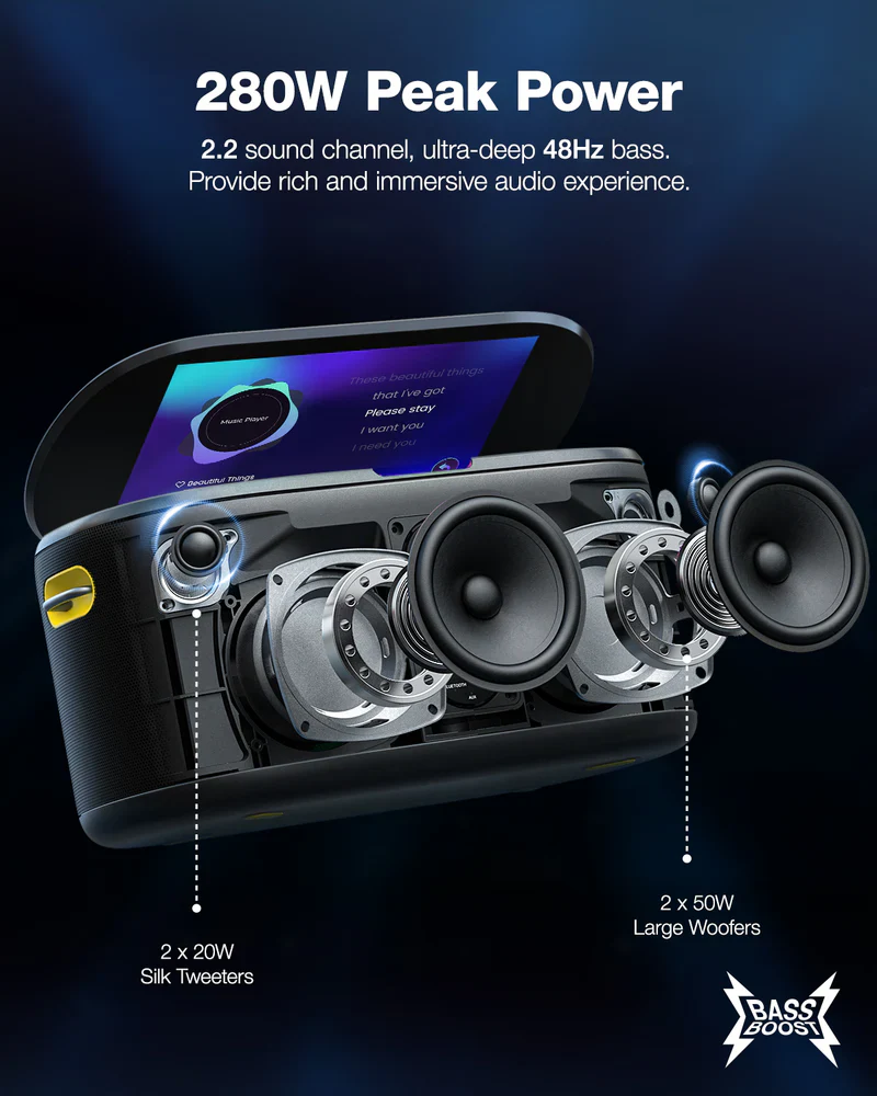 Ikarao Shell S1 Premium Portable Wireless Karaoke Machine - Image 6