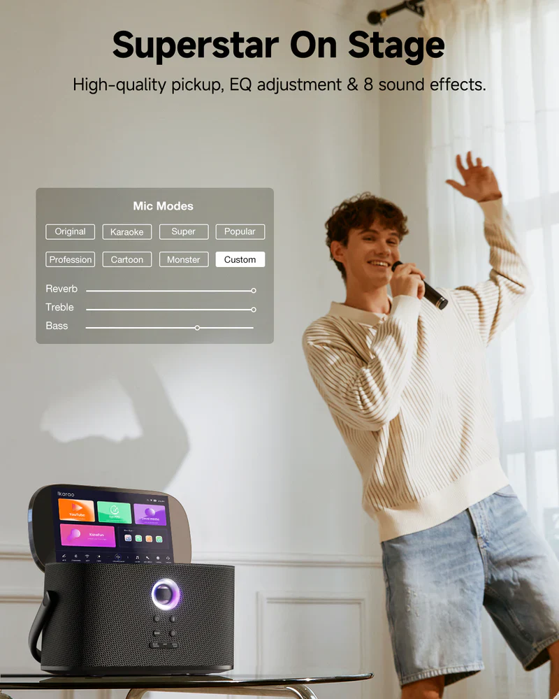 Ikarao Shell S2 Premium Portable Wireless Karaoke Machine - Image 12