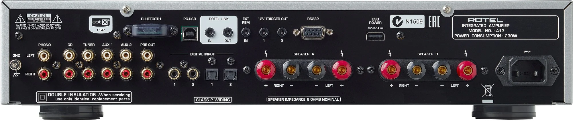 Rotel A12 MKII Integrated Amplifier - Image 3