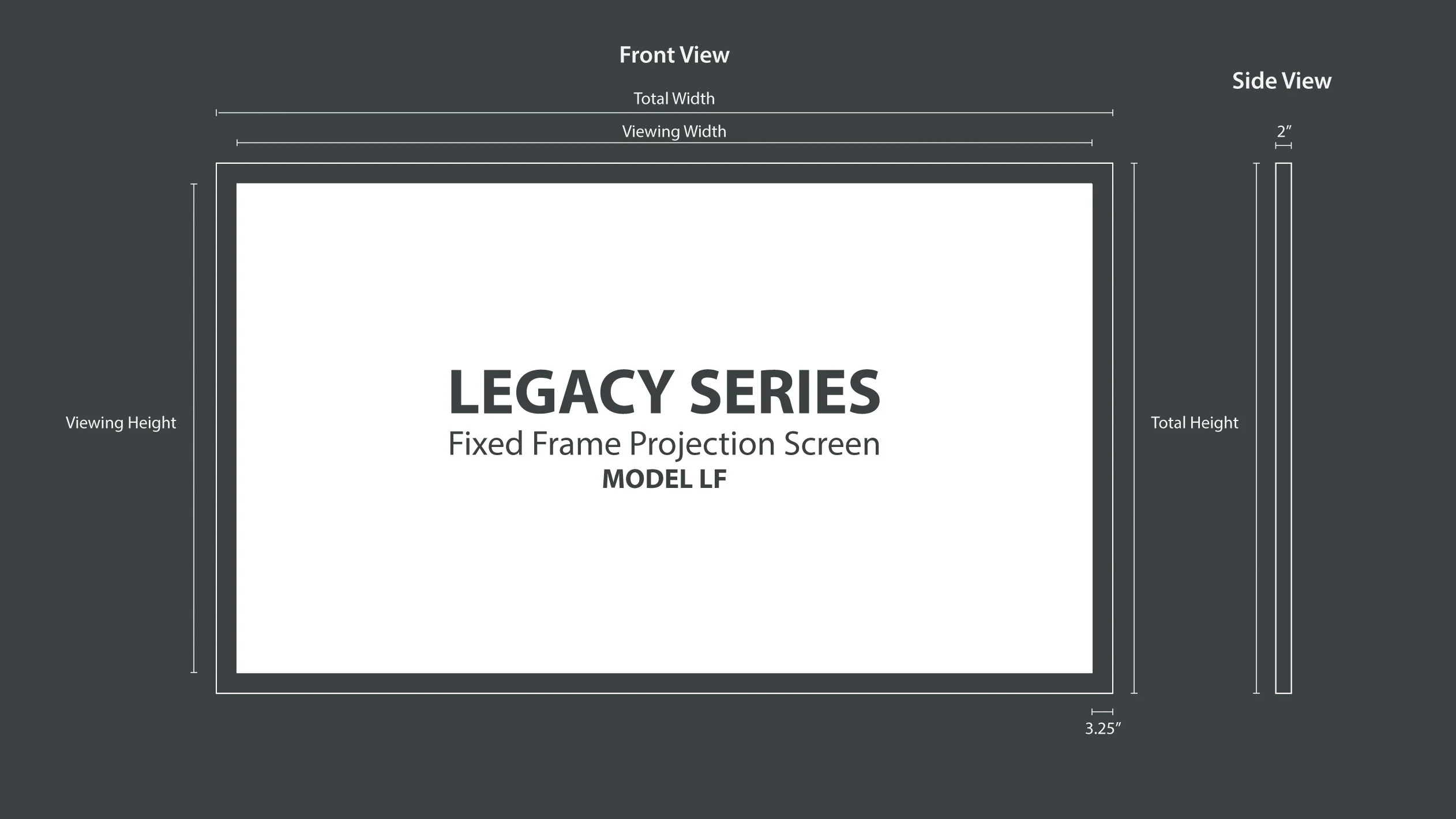 Severtson 16:9 Legacy Series Fixed Frame Screens - Image 6